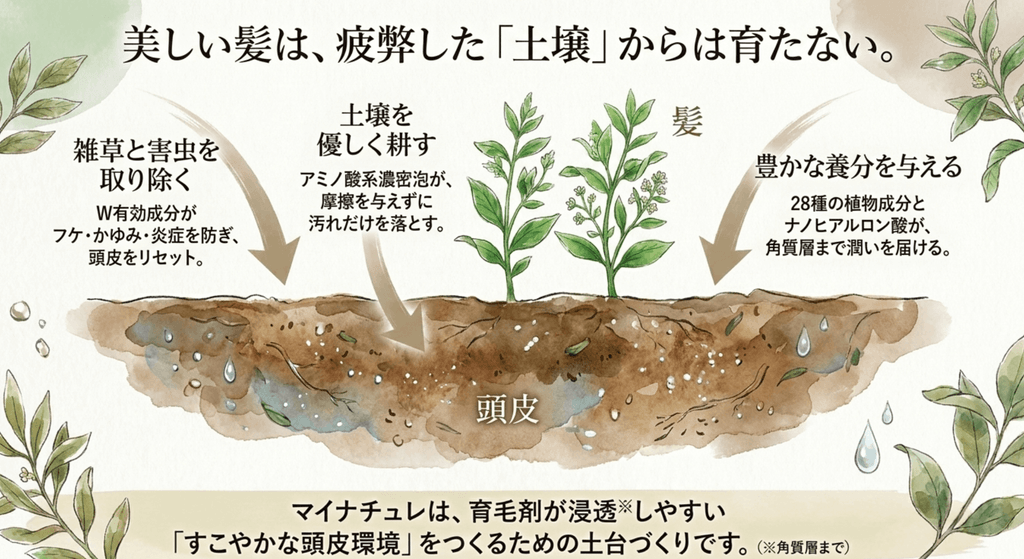 マイナチュレ薬用スカルプシャンプーの評価スコア